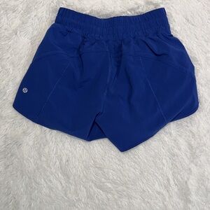 Lululemon Track that shorts, 5 inch inseam regatta blue, size 6 EUC.